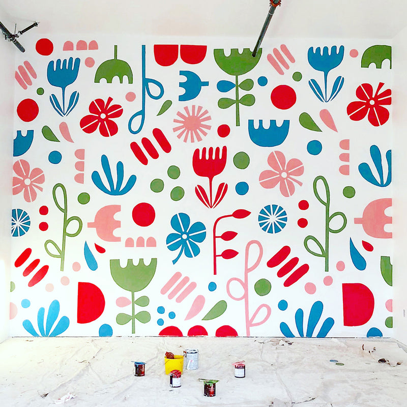 Mural for Fika Sisters Coffee