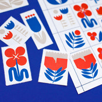 Poster Stamp series 3 - March Flowers