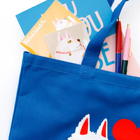 Milky The Dog Canvas Tote