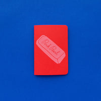 Pocket Notebook - Pink Pearl - Red