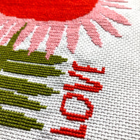 LOVE Flower Cross Stitch Kit