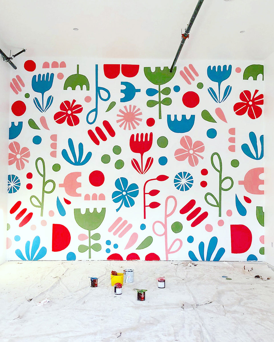 Mural for Fika Sisters Coffee
