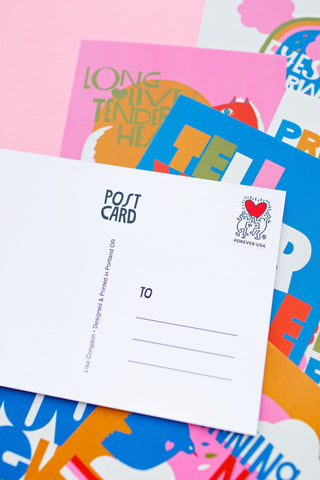 Eyes Forward Heart Open Postcard Set