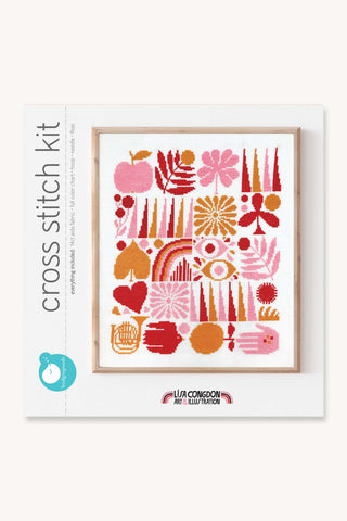 Harvest Grid Cross Stitch Kit