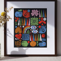 Joyful Grid Cross Stitch Kit