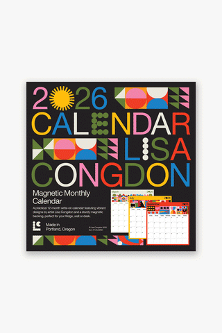 2026 Magnetic Calendar by Lisa Congdon