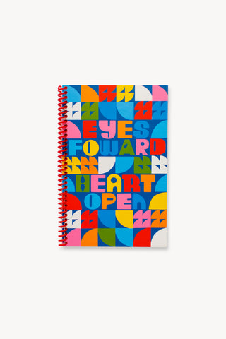 "Eyes Forward, Heart Open" Blank Journal