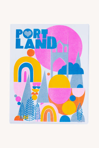 Portland Risograph V2 Art Print