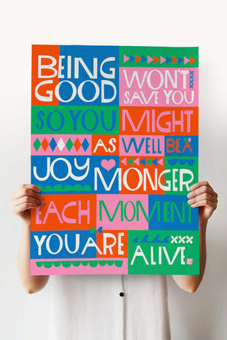 Be A Joy Monger - 18"x24" poster