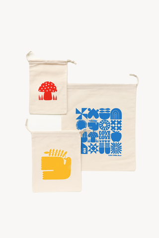 Set of 3 Drawstring Pouches