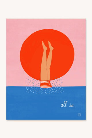 All In - Art Print