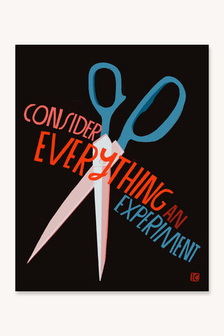 Consider Everything an Experiment - Art Print