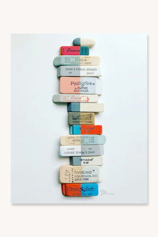 Eraser Arrangement No. 3 - Photographic Print