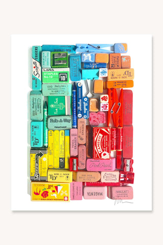 Eraser Arrangement No. 4 - Photographic Print