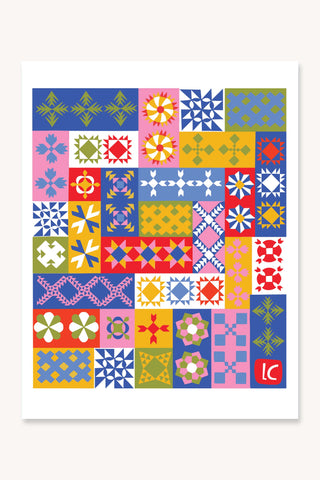 Sampler Quilt - Art Print