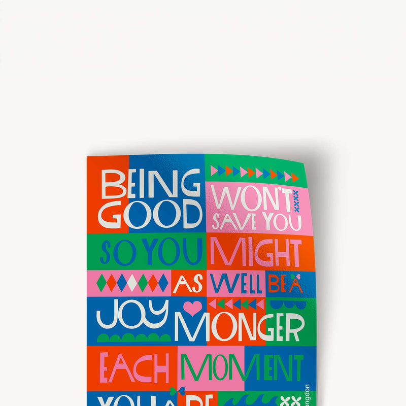 Be a Joy Monger Large Sticker