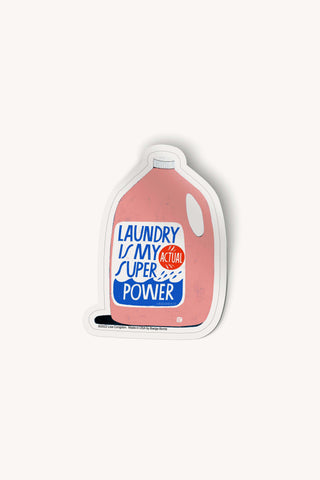 Laundry Is My Super Power Large Sticker