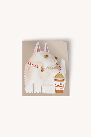 Milky The Dog Large Sticker