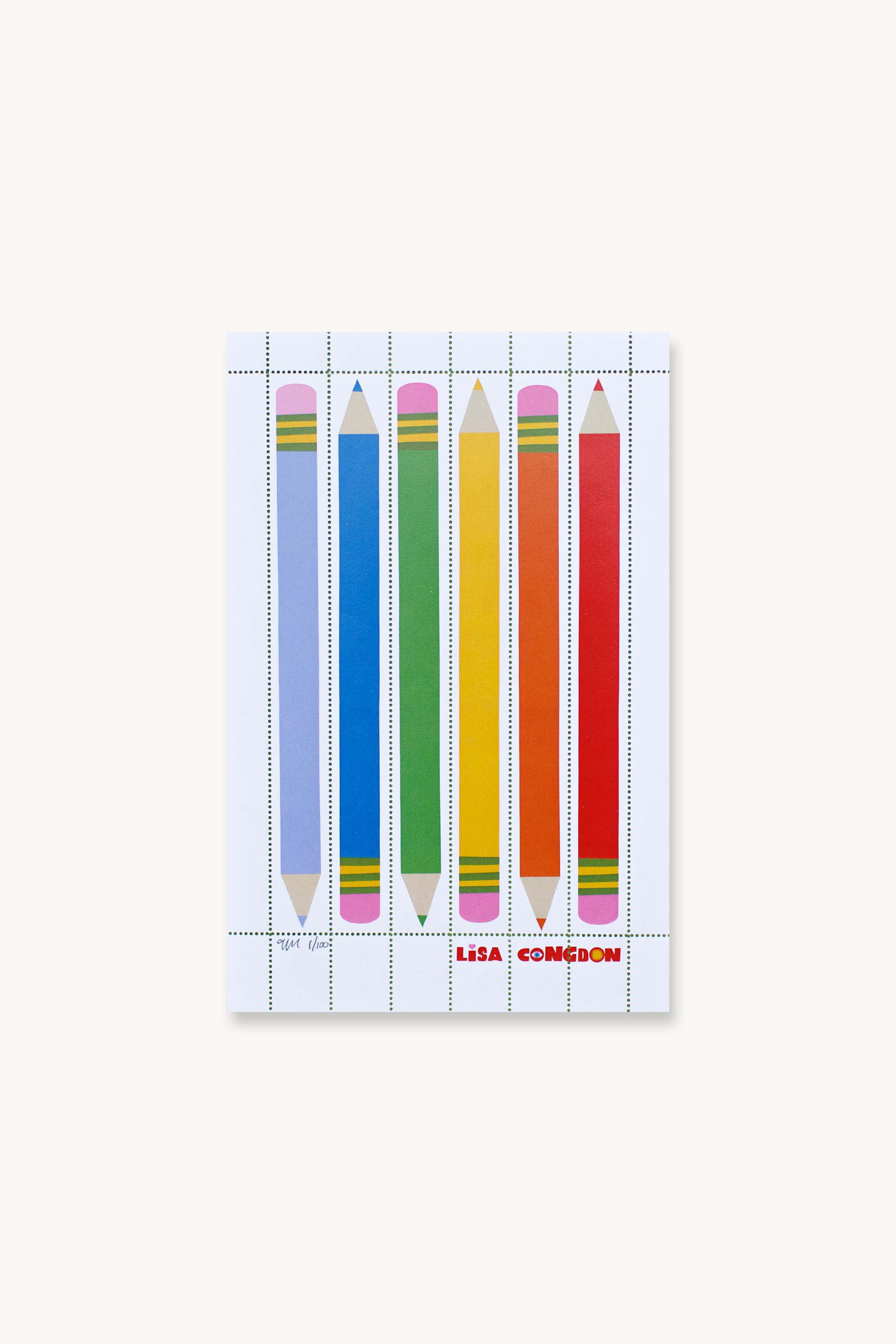 Poster Stamp series 9 - Six Pencils