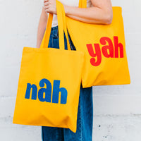 Yah Nah Canvas Two-sided Tote
