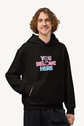 You Belong Here Black hoodie