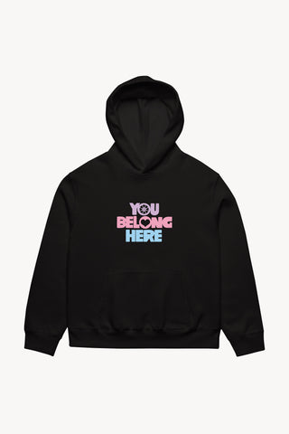 You Belong Here Black hoodie