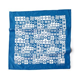 Blue Sampler Quilt Bandana