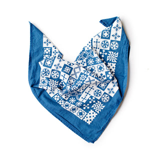 Blue Sampler Quilt Bandana