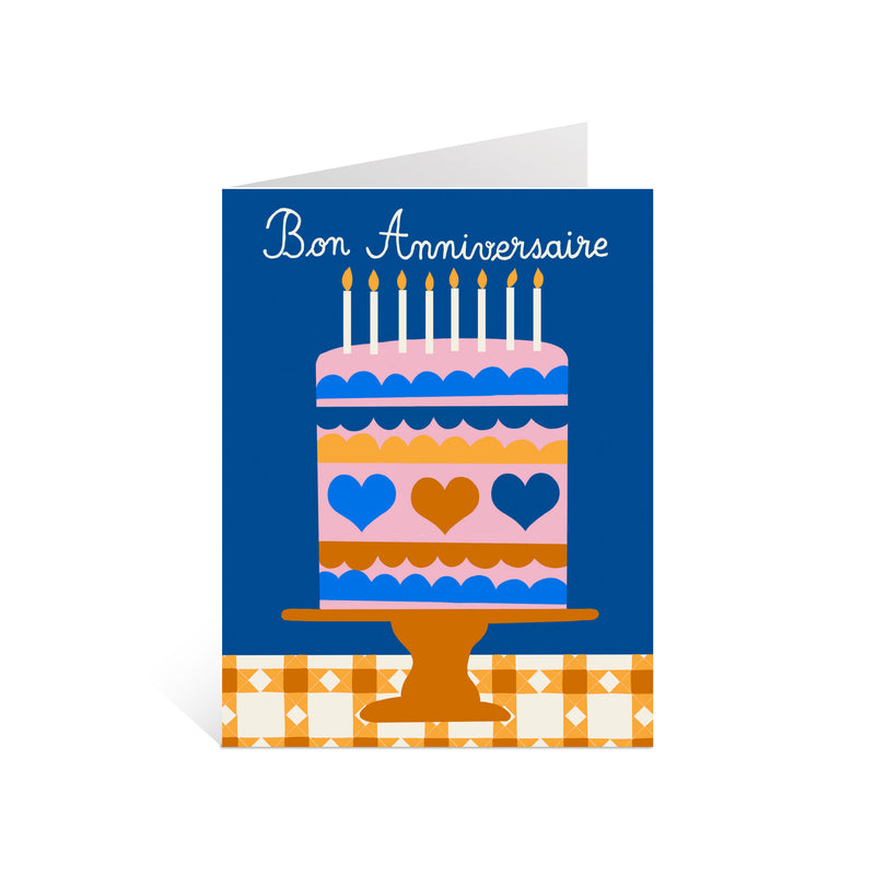 Bon Anniversaire (Happy Birthday) Greeting Card