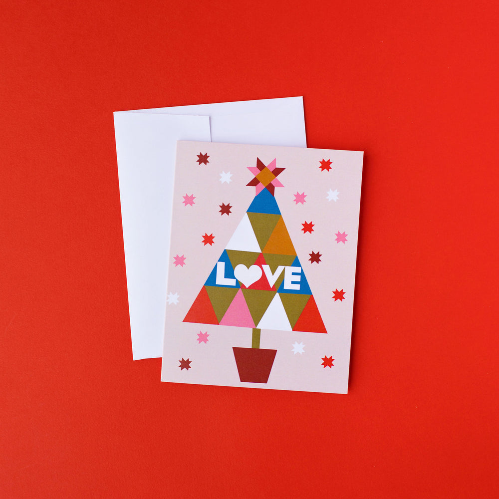 Love Tree Holiday Greeting Card