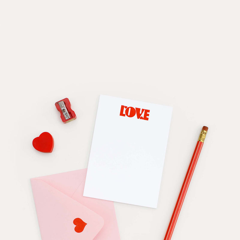 Love Note - double thick flat card