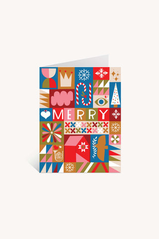 Merry Quilt Holiday Greeting Card