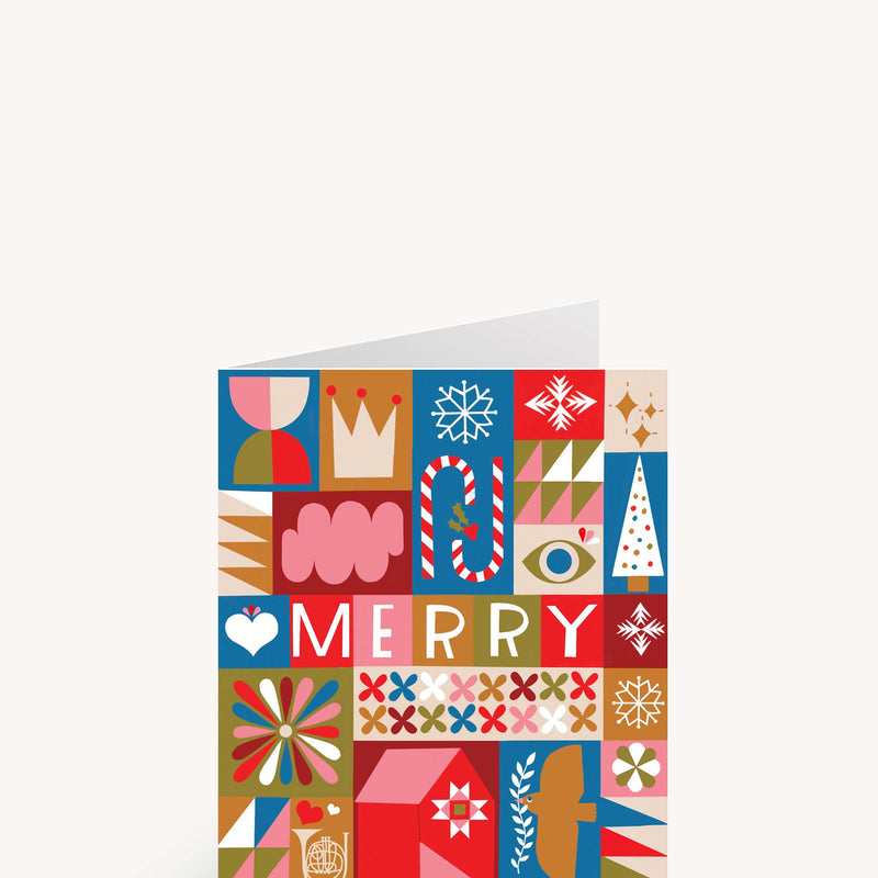 Merry Quilt Holiday Greeting Card