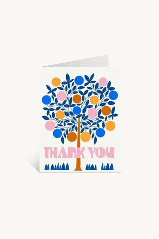 Blooming Tree Thank You Greeting Card