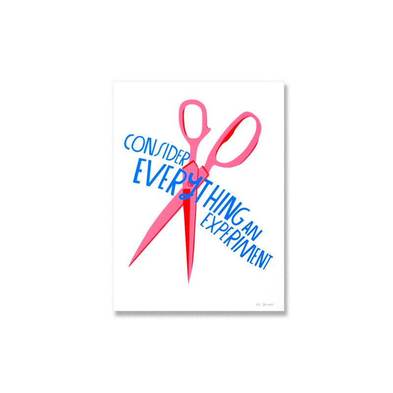 Consider Everything an Experiment - Limited Edition Serigraph