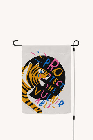 Protect The Vulnerable Garden flag