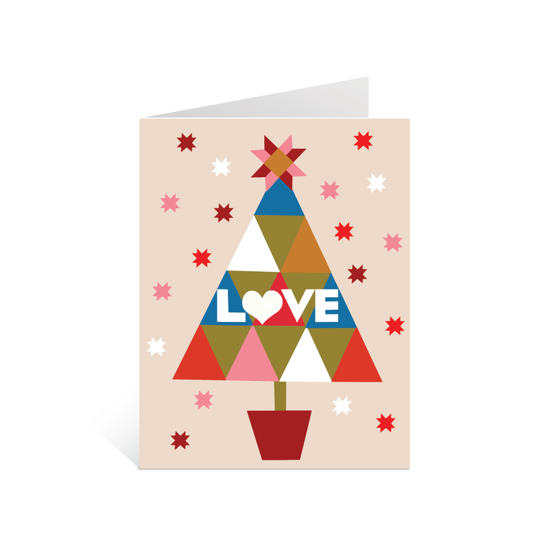 Love Tree Holiday Greeting Card