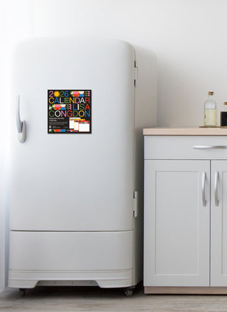 2026 Magnetic Calendar by Lisa Congdon