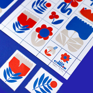 Poster Stamp series 3 - March Flowers