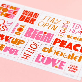 Poster Stamp series 5 - Words to Live By