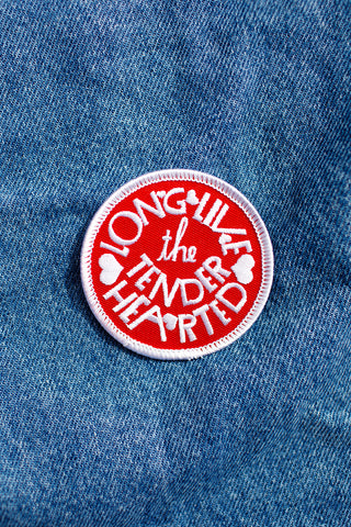 Long Live The Tenderhearted embroidered patch