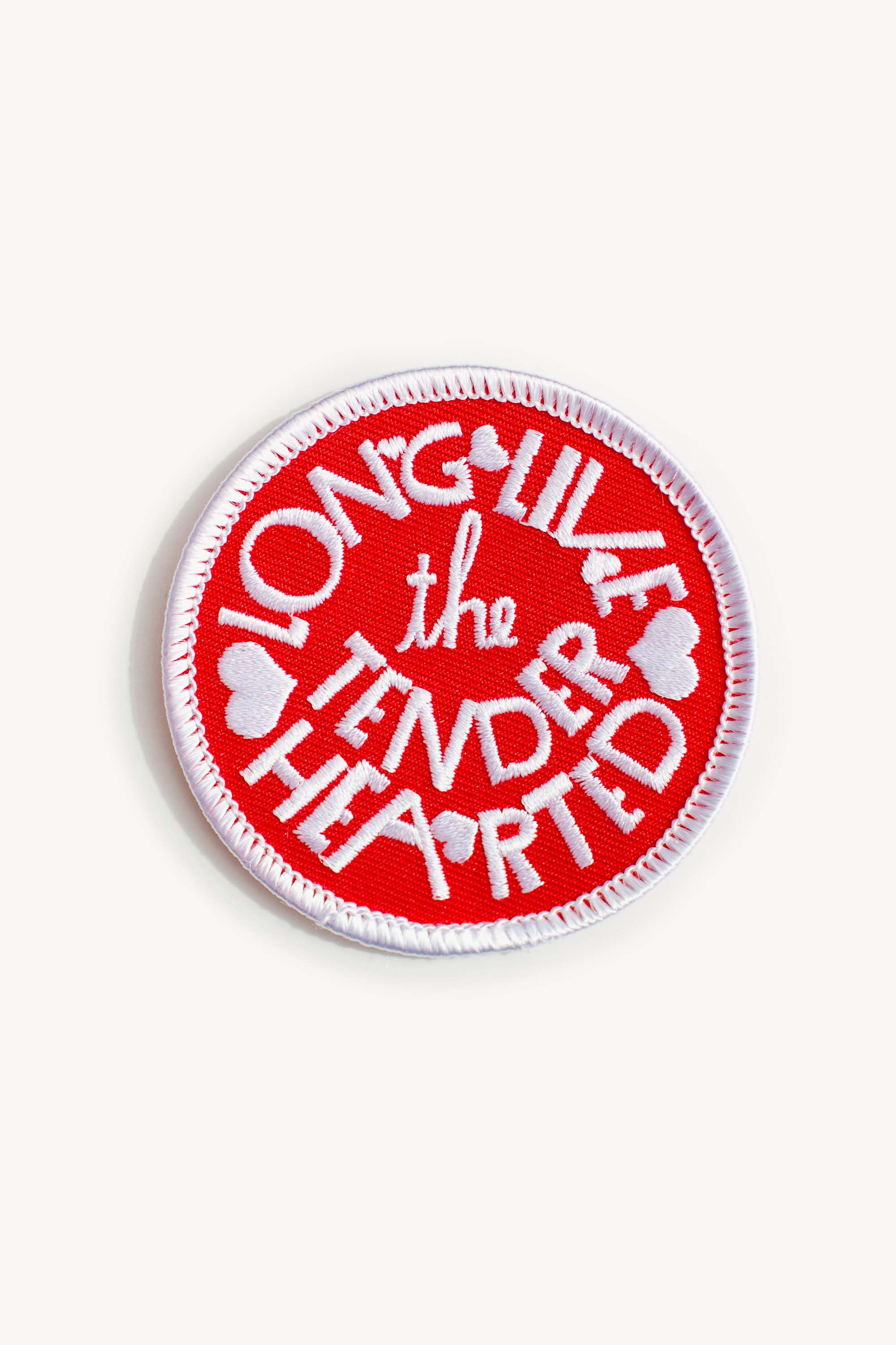 Long Live The Tenderhearted embroidered patch