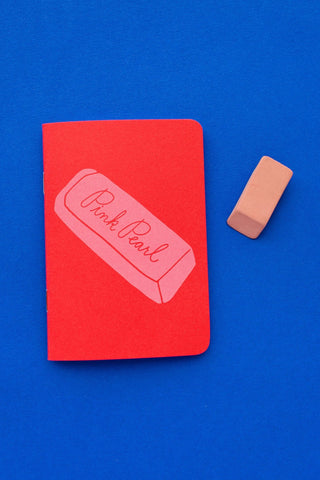 Pocket Notebook - Pink Pearl - Red