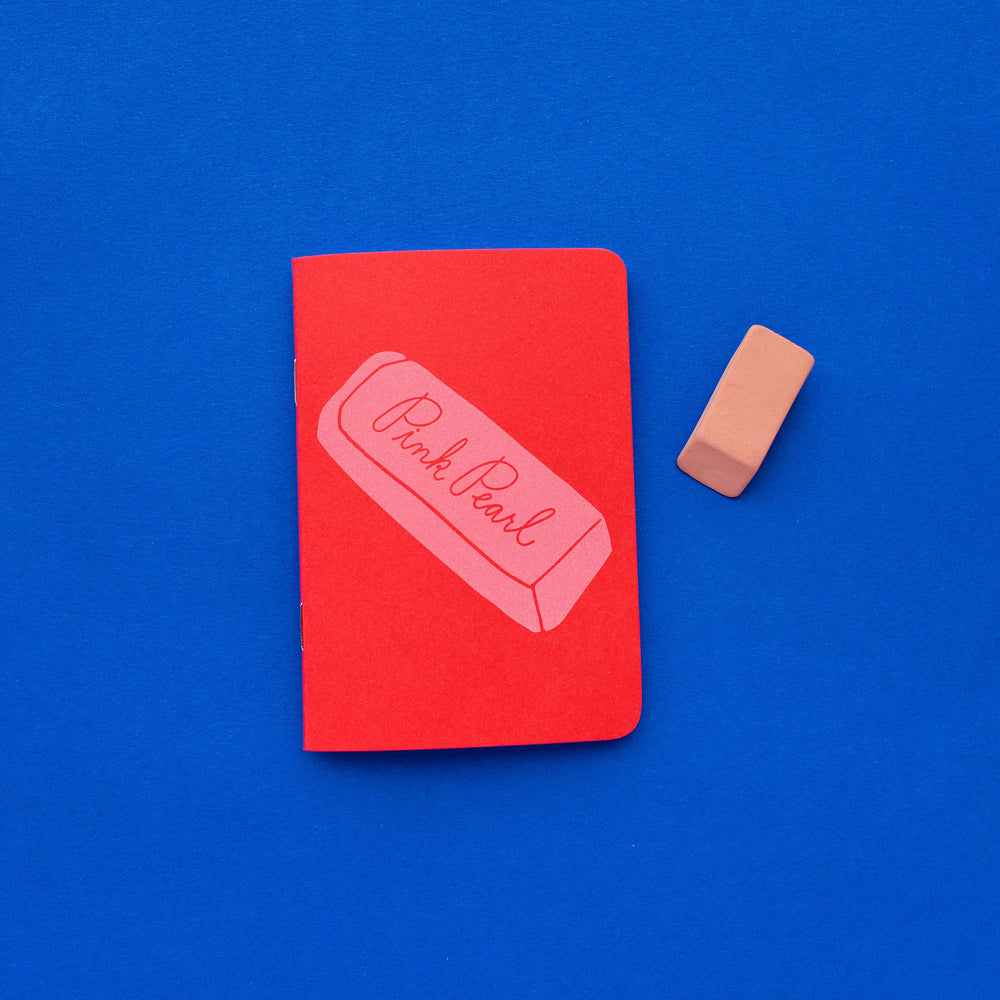 Pocket Notebook - Pink Pearl - Red
