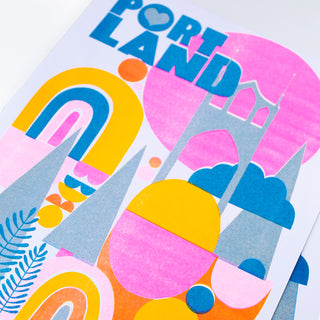 Portland Risograph V2 Art Print