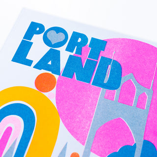 Portland Risograph V2 Art Print