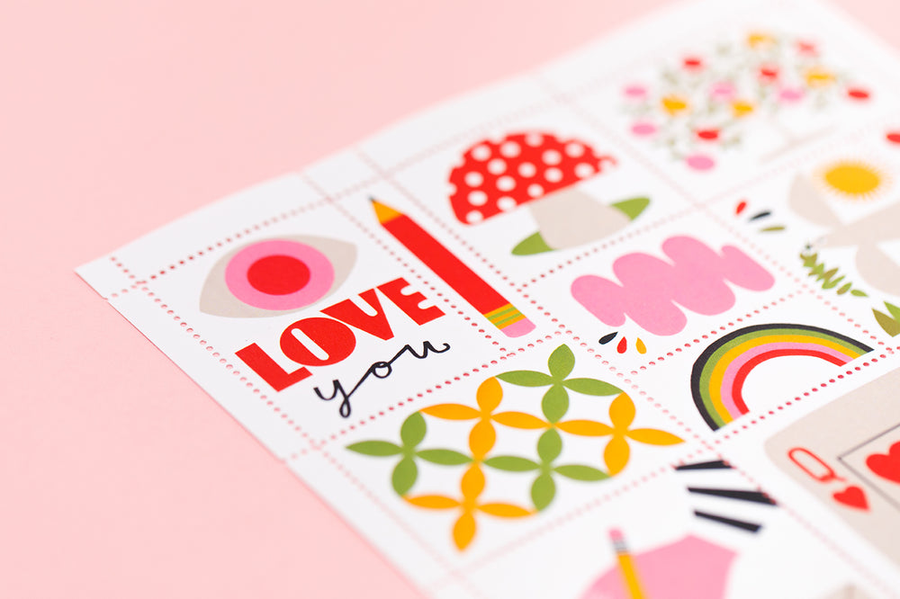 Poster Stamp series 1 - Queen of Hearts