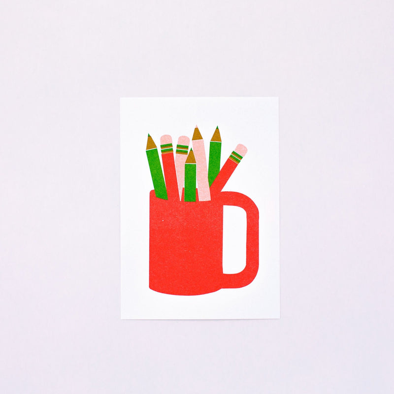 Pencil Cup mini Risograph