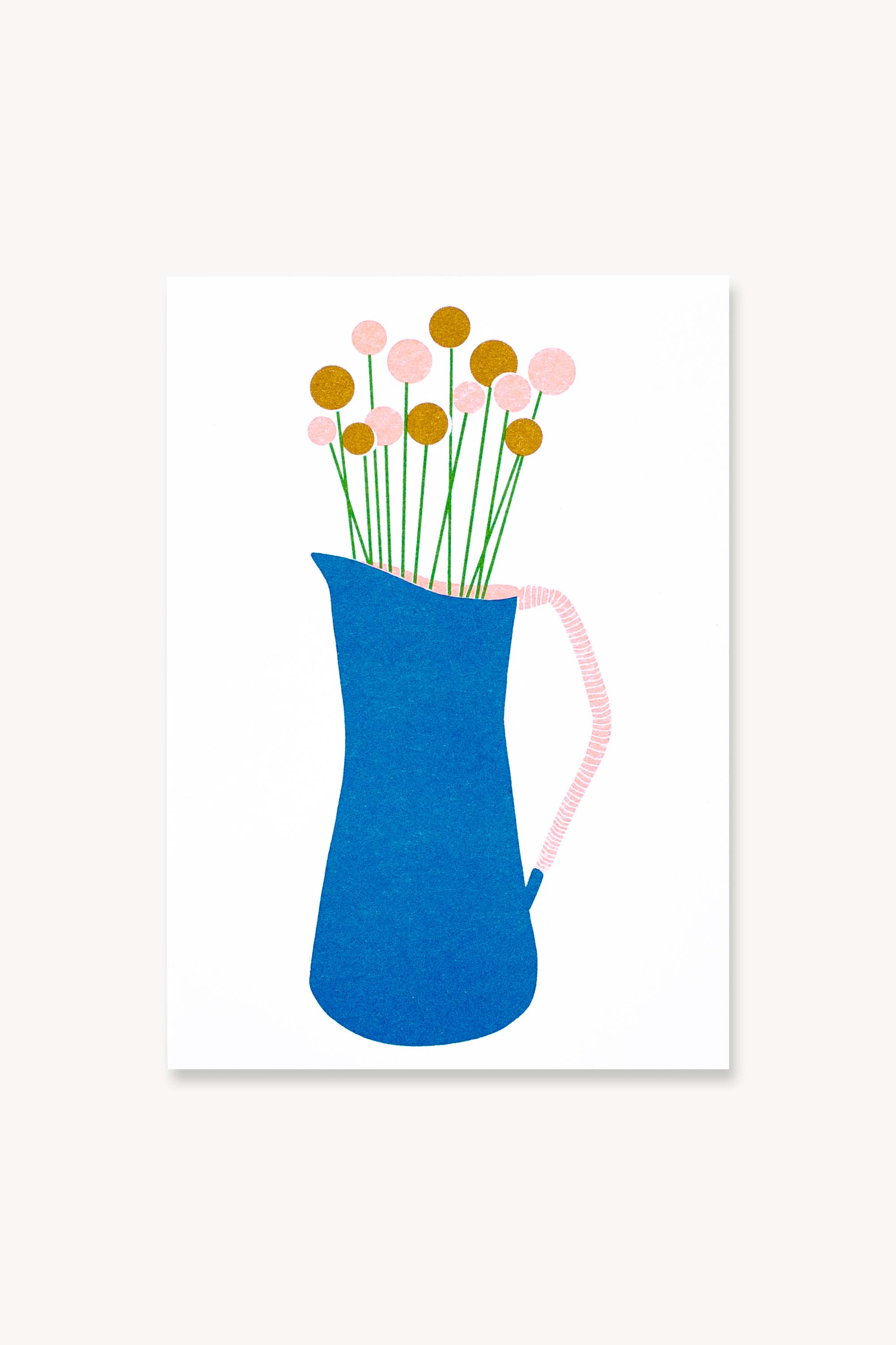 Flower Pitcher mini Risograph