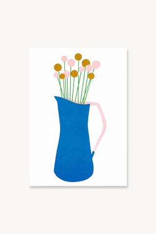 Flower Pitcher mini Risograph